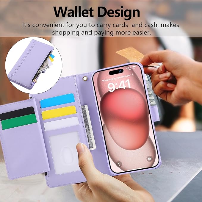 Compatible with iPhone 7/8/SE 2020/SE 2022 Wallet Case PU Leather Shockproof - Image 4