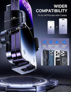 Universal Car Phone Holder for Dashboard Windshield, Hands Free Phone Mount for - Image 2