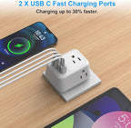 Travel Plug Adapter, International Plug Adapter - Image 3