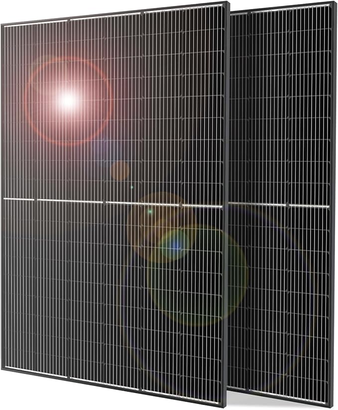 DOKIO 800W Monocrystalline Solar Panels 12/24V, 3 m Leads Each by DOKIO