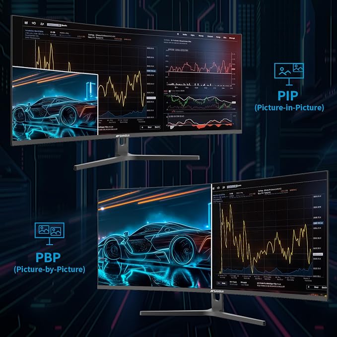 SANSUI 34-Inch Curved Gaming Monitor UWQHD 3440 x 1440 165Hz Curved 1500R - Image 6
