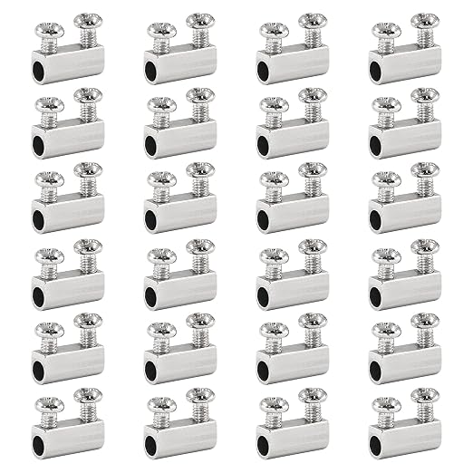 Biaungdo 24 Pcs Stainless Steel Wire Rope Cable Clamp, Adjustable New Upgrade by Biaungdo