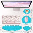 Cloud Wrist Rest for Computer Keyboard, 4-in-1 Memory Foam Leather Cloud - Image 3