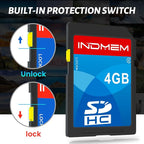 INDMEM SD Card 4GB, 8 Packs Class 4 4GB Flash Memory Card MLC Standard Secure - Image 3