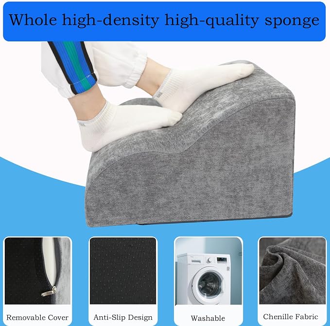 Foot Rest for Under Desk at Work.Multifunctional 3-Tier Foot Stool, - Image 3