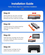 TN630 Black Toner Cartridge 2-Pack Replacement Compatible - Image 4