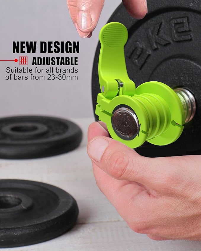 Pro Barbell Clips 1 inch Barbell Clamps 0.9-1.18inch Quick Release Weight Clips - Image 3