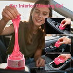 2 Pack Car Cleaning Gel Reusable Auto Slime Cleaner, Rose Scent Dust Cleaning - Image 4