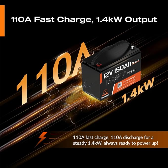 12V 150Ah LiFePO4 Lithium Battery – BCI Group 31 Deep Cycle Battery - Image 4