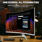 CRUA 32" Curved Gaming Monitor, 144Hz/160Hz 4K UHD 1500R VA Screen, Supports - Image 7