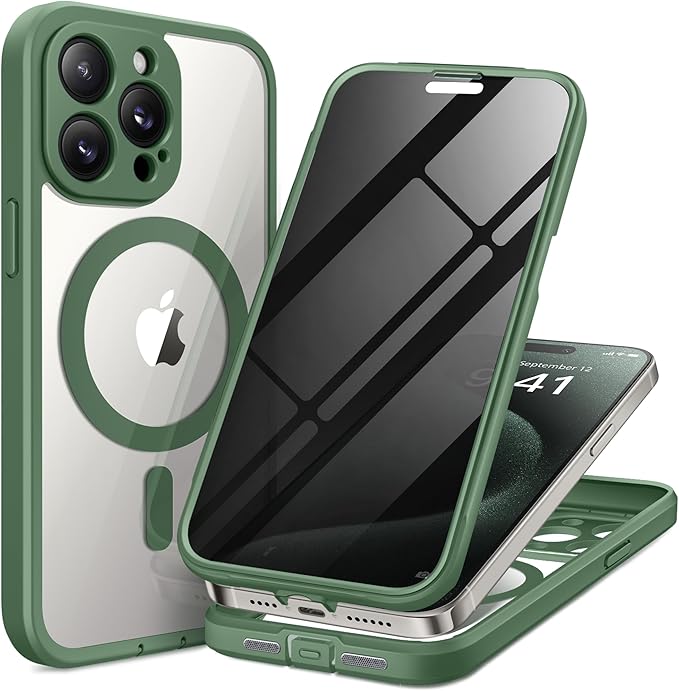 Magnetic for iPhone 15 Pro Case, Compatible by TIESZEN