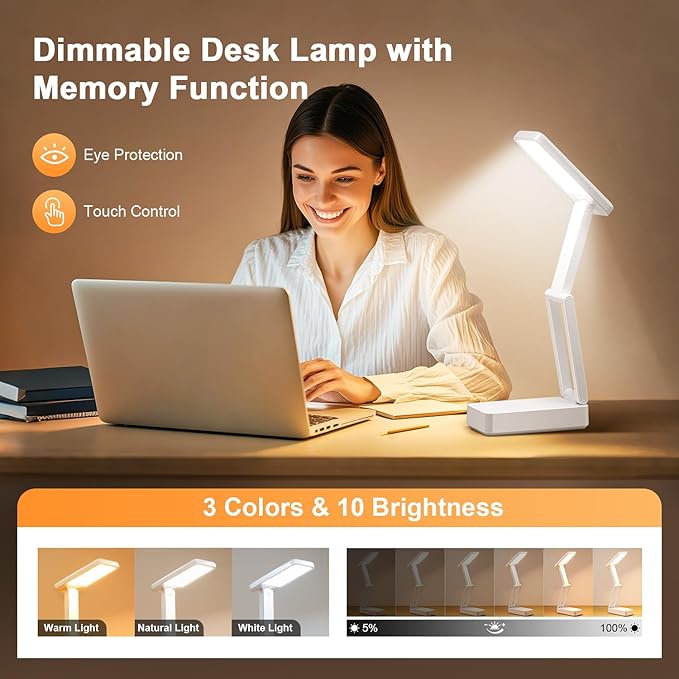 Rechargeable Lamps Cordless Lamps, 6000mAh Battery Powered Lamp, 3 - Image 3