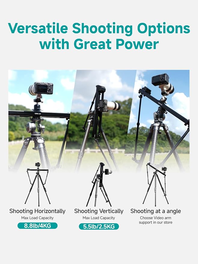 Accsoon Toprig Motorized Camera Slider, 120° Panoramic Shooting, - Image 7