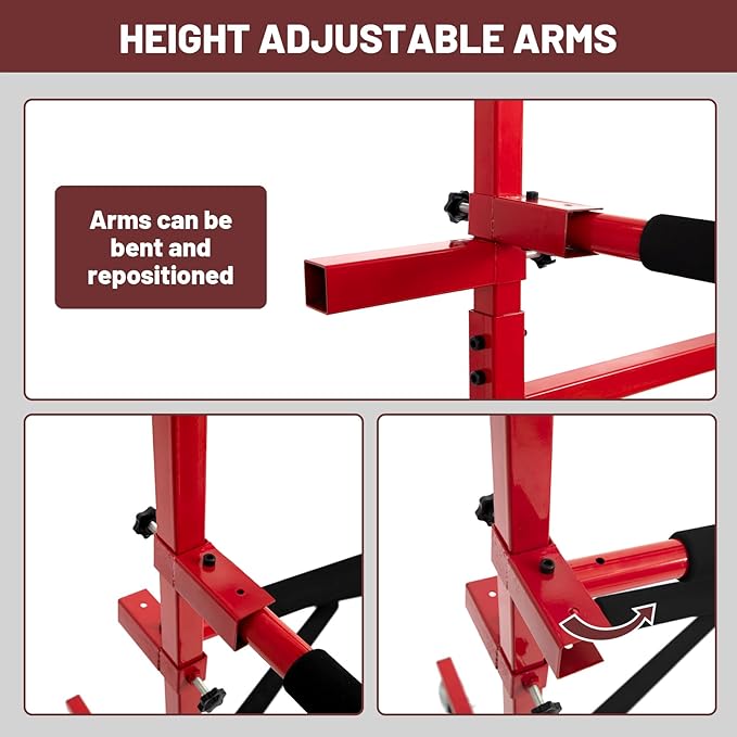 Mobile Bumper Storage Rack, 8 Pairs of Arms Double Sided Bumper Stand - Image 4
