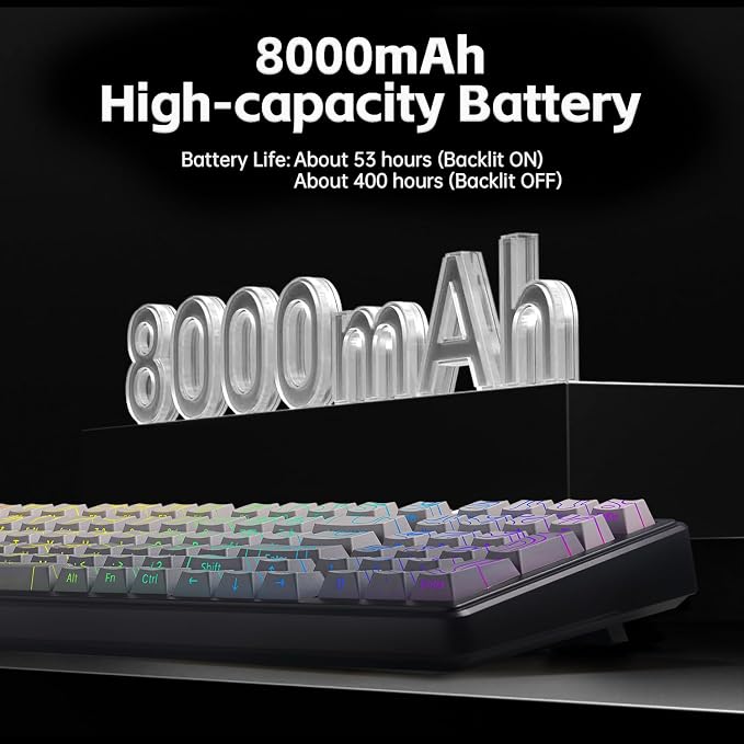 Aula F99 Keyboard Wireless Mechanical Keyboards Computer Bluetooth Gaming - Image 5