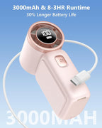 Portable Handheld Mini Fan, 6 Gear Wind, Hand Small Travel Personal Held Fans - Image 3