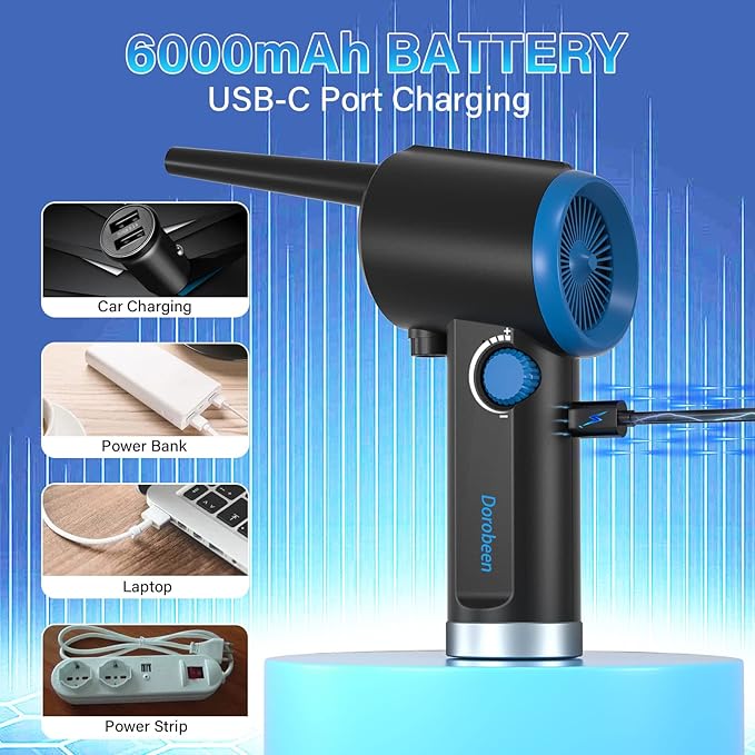 DOROBEEN Compressed Air Duster, Electric Air Duster, Cordless Air Duster - Image 3