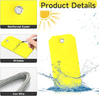 100Pcs Shipping Tags with Wire Ties Plastic Hang Tags - Image 3
