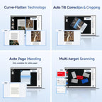 CZUR Shine Ultra Smart Portable Document Scanner, Thin Book Scanner - Image 5