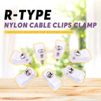 Swpeet 120 Pack White 5/16 Inch Nylon Plastic R-Type Cable Clips Clamp Kit - Image 4