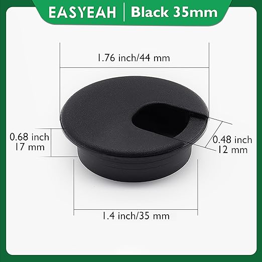 5 Pcs Desk Grommet 1-3/8" / 35 mm, Desk Cord Hole Cover, Cable Grommet ABS - Image 8