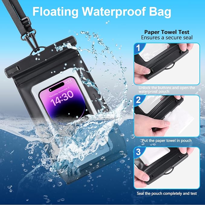 Waterproof Phone Pouch for Cruise Ship Essentials 2024 Woman, Large Waterproof - Image 8