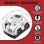 2 Way Power Distribution Block 1x 0 GA in 2X 0 GA Out Circuit Protector - Image 6