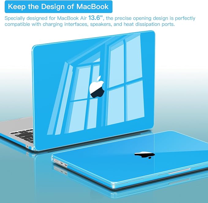CISSOOK Compatible with MacBook Air 13.6 inch Case 2022 2024 2025 Release Model - Image 5