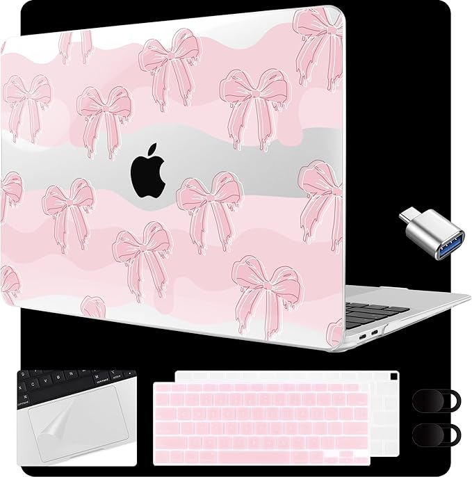 MEEgoodo for MacBook Air 13.3 inch Case 2021 2020 2019 2018 A2337 M1 A2179 A1932 by MEEgoodo