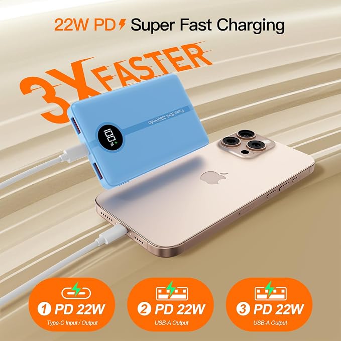 Magnetic Portable Charger, 16800mAh Wireless Power Bank, - Image 8