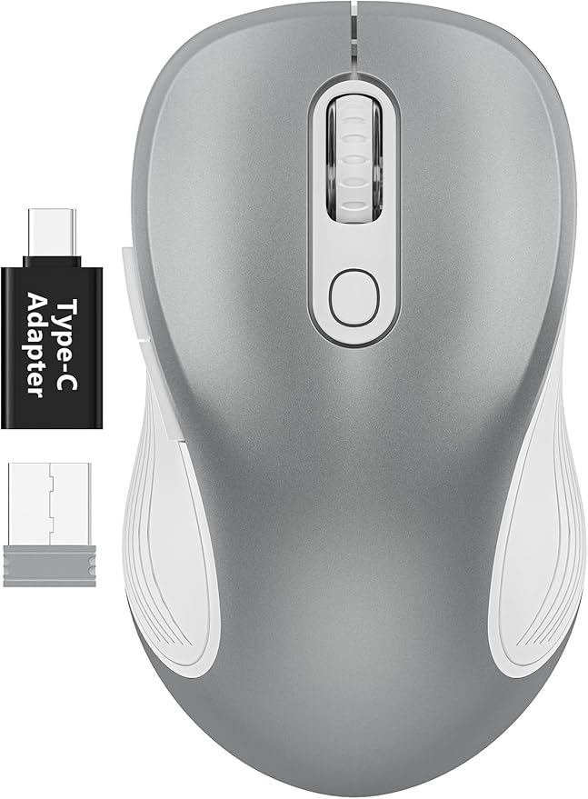 WisFox 2.4G Wireless Mouse for Laptop, Ergonomic Computer Mouse by Bringyouqualityproducts