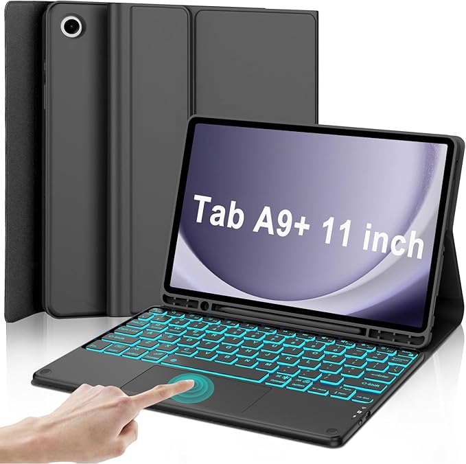 Backlit Touchpad Keyboard Case for Samsung Galaxy Tab A9 Plus 5G 11 Inch 2023 by Unknown