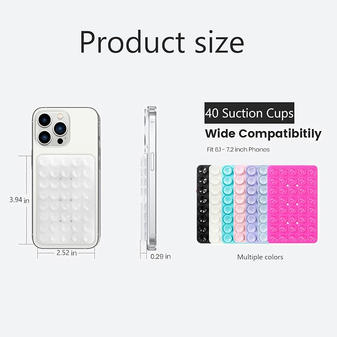 Silicone Double-Sided Suction Phone Grip Detachable Mount - Image 8