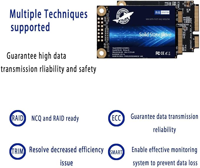 SSD MSATA 64GB Dogfish High Performance Internal Solid State Drive - Image 6