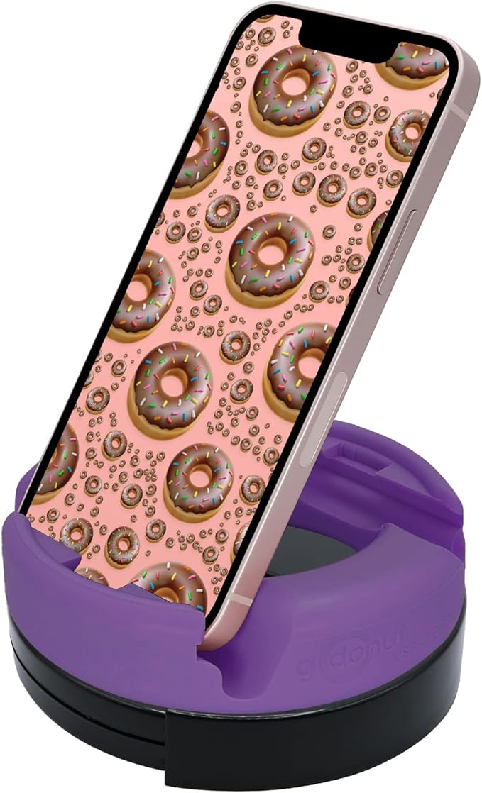 GoDonut – Phone Stand 360 Swivel – Cell Phone Holder + iPad Stand Desk Organizer by GoDonut