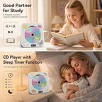 Gueray CD Player Portable Bluetooth Desktop CD Player - Image 6