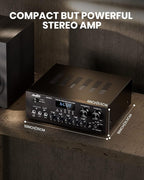 Moukey Stereo Receivers with Bluetooth 5.0, 400W 2.0 Channel Power Audio - Image 6