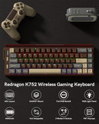 Redragon K752 Wireless Mechanical Keyboard, 60% Gasket Mount Gaming Keyboard - Image 2