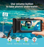 Waterproof Phone Pouch, with Inside Card Bag, Large Waterproof Case - Image 4