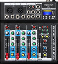 Depusheng HT4 Bluetooth Compatible Professional Portable Digital DJ Console by Depusheng
