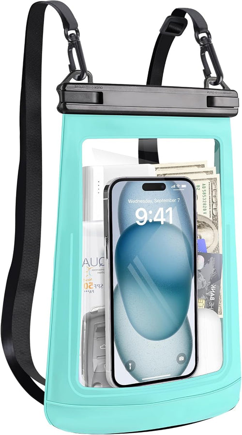 2L Waterproof Phone Pouch for iPhone 16 15 14 11 Pro Max & Galaxy S24 S21 by Jzocon