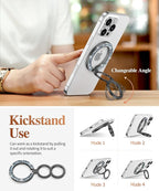 GVIEWIN Magnetic Phone Ring Holder, Compatible - Image 4