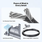 AboveTEK Laptop Locking Cable for MacBook Pro 14/16, Anti-Theft Keyed Laptop - Image 5