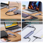 VIENON Aluminum USB C & USB Hub 7-in-1 - Image 6
