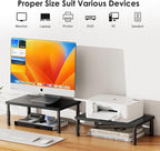 ECOLOVI Wood Laptop Stand for Desk, 4-Height Adjustable Computer Monitor Stand - Image 7