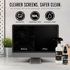 Delete Screen Cleaner Spray Kit, 2 Pack, 16oz and 2oz Bottle and 12"x12" - Image 2