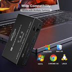 DEMEXBOOK HDMI DisplayPort KVM Switch 3 Monitors 2 Computers 8K@60Hz, Triple - Image 8