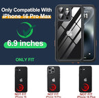 for iPhone 16 Pro Max Case Waterproof, Built-in Privacy Screen & HD Screen - Image 7