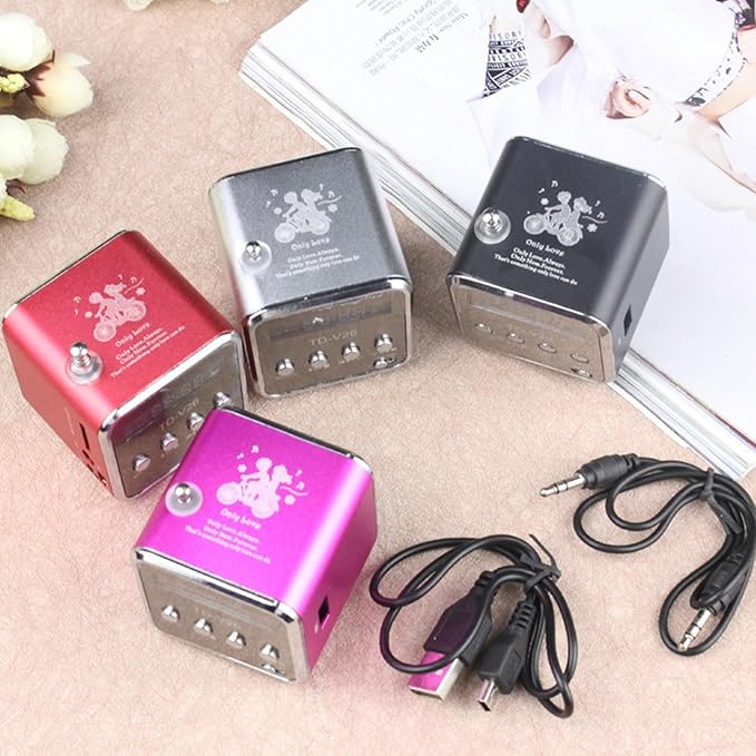 Mini Bluetooth Speaker, Etigood Wireless Music Player Portable FM Radio - Image 4