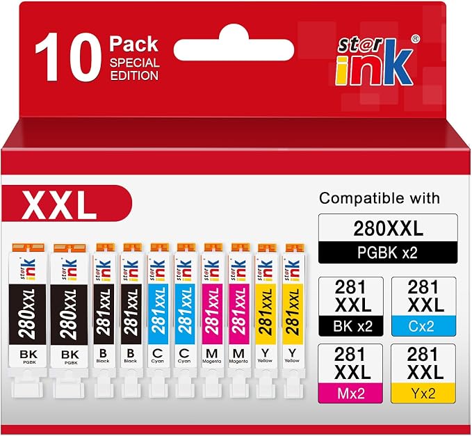 PGI-280XXL/CLI-281XXL Ink Cartridge Replacement by Starink